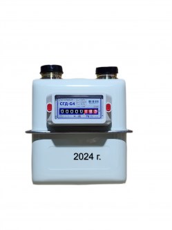 Счетчик газа СГД-G4ТК с термокорректором (вход газа левый, 110мм, резьба 1 1/4") г. Орёл 2024 год выпуска Дубна